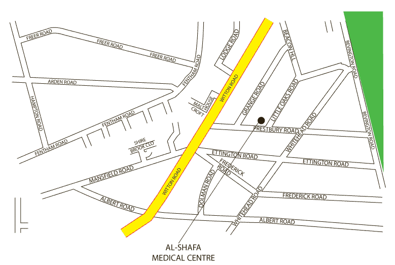 map of the practice boundary